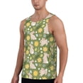 thumbnail image 2 of Easygdp Happy Easter Men's Tank Top, Sleeveless Muscle T Shirts, Breathable, Quick-Dry, Loose for Gym, Running, Fitness - 3X-Large, 2 of 9