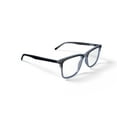 thumbnail image 3 of Bio Eyes Men's Cullen Square Prescription Eyeglasses with Case, Black Crystal, 3 of 6