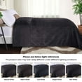 thumbnail image 6 of Superior Alaska Diamond Fleece Blanket 90" x 90", Lightweight Soft Bed Blankets, Full Size, Black, 6 of 8