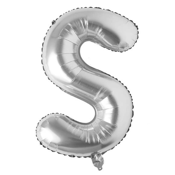 Ballons Lettres Scintillants Argentés - Ballons en Mylar Alphabet et Chiffres de 32 Pouces pour Fête, Mariage, Anniversaire, Douche Nuptiale, Graduation, Anniversaire et Célébration