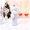 thumbnail image 3 of Funda navideña para botella de vino, bolsa de regalo con cordón, bolsas para botellas de champán, cuchara, tenedor, cuchillo, bolsa para decoración de mesa de fiesta oso de fresa Electrónica, 3 of 5