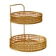 thumbnail image 5 of Estante para especias, cesta para cebollas, cesta de almacenamiento de metal para armario, encimera de cocina Dos niveles, 5 of 7
