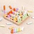 thumbnail image 2 of EeaseMX 1 juego de divertidos juguetes sensoriales de pensamiento lógico Montessori, juguete de madera para niños., 2 of 8