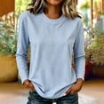 thumbnail image 5 of TARIENDY Striped Shirt Women Long Sleeve Fall Layering Shirts Crewneck Basic Casual Tees Fashion Spring Clothes XXXXL, 5 of 5