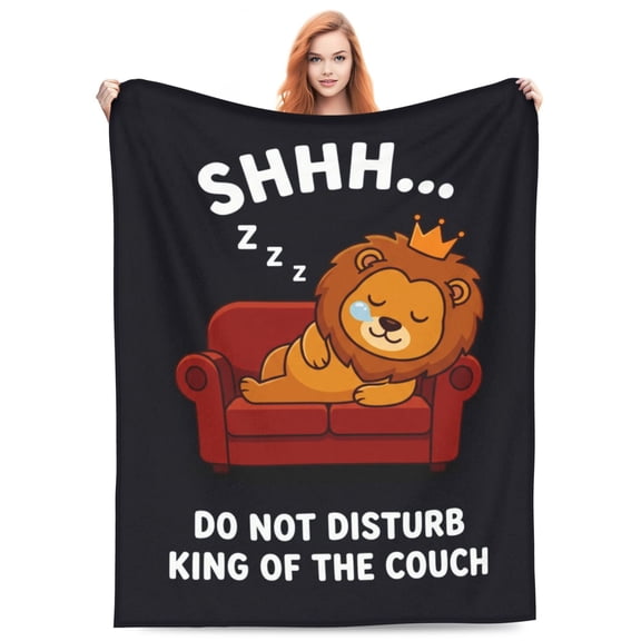 Funny Birthday Gifts for Men, Dad, Brother, Boyfriend, Husband and Friends, Funny Soft Throw Blanket for Couch, Christmas Birthday Gifts from Daughter or Son, White Elephant Gift for Adults 50x40