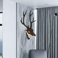 thumbnail image 4 of Wall Mounted Fake Deer Head Handmade Rustic Deer Antlers for Home Decoration, 4 of 6