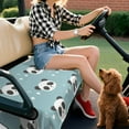 thumbnail image 5 of Golf Cart Seat Cover Towel 51" x 31", 100% Microfiber Universal Fit for EZGO RXV, Club Car Onward, Yamaha Drive Front Seats, 5 of 8
