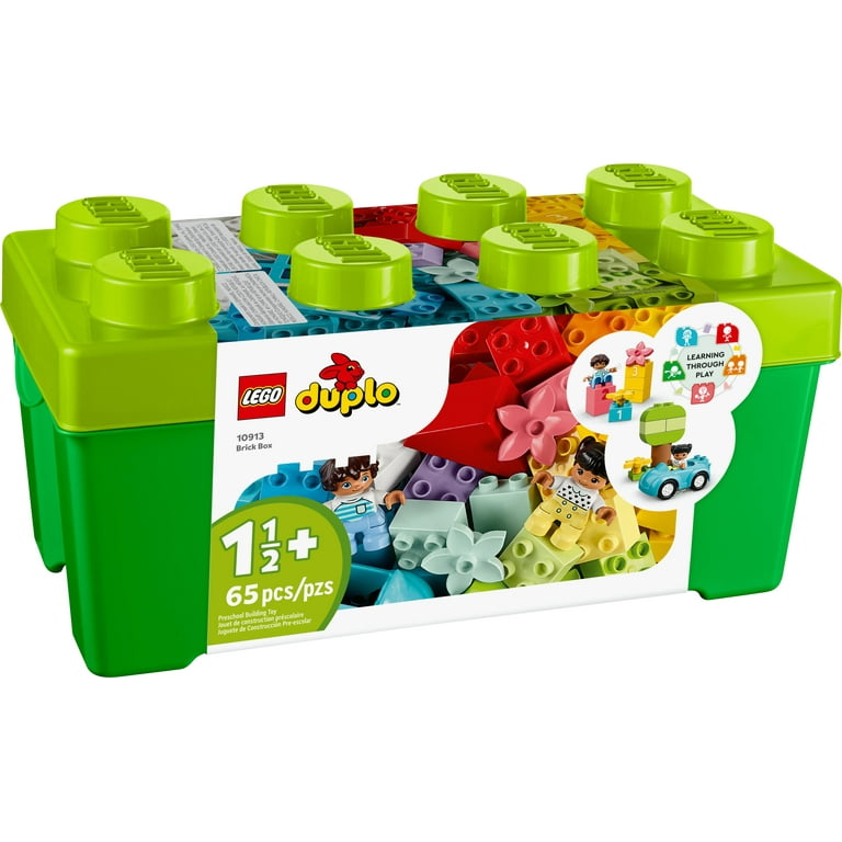 LEGO DUPLO Classic Brick Box Set with Storage 10913, Toy Car, Number Bricks and Learning Toys for Toddlers, Boys & Girls 18 Months Old - Walmart.com