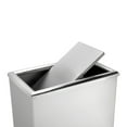 thumbnail image 2 of Commercial Zone Products Precision Series Rectangular Waste 13.5gal Receptacle with Flipper Door, 2 of 2