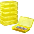 thumbnail image 1 of Uiz Merueh Trousse à Crayons pour Enfants à Moins de 5 $, Grande Capacité, Trousse Transparente, 1 Paquet de Trousse Rigide, Boîte à Crayons Transparente avec Couvercle à Pression, Conception Empilable, Boîte de Rangement en Plastique pour Fournitures de Bureau, 1 of 7