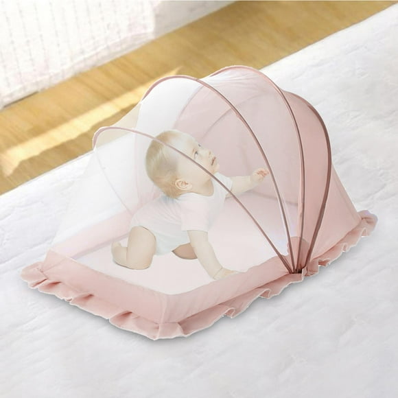 Cubierta de red para cuna multifunción visible suave fácil de usar cubierta de red portátil plegable para bebés para niños accesorios para bebés recié