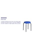 thumbnail image 3 of Flash Furniture Armless Stackable Stool Blue Set of 5 (5YK01BBL), 3 of 5