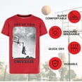 thumbnail image 3 of Boys T Shirts - Youth Big Kids Active Athletic Workout Sports Basketball Graphic Short Sleeve Top 4 Pack 14/16, Set E, 3 of 6