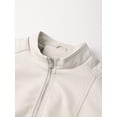 thumbnail image 5 of Giolshon Women's Plus Size Faux Leather Zip Up Moto Fashion Jacket for Spring Fall, 5 of 5