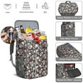 thumbnail image 5 of Butterflies & Snakes Print Cooler Backpack - 20L Insulated Soft Cooler Bag with Wings & Gold Geometric Pattern for Outdoor, Travel, and Parties, 5 of 6