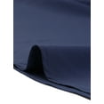 thumbnail image 5 of Agnes Orinda Women's Plus Size St. Patrick's Day  Round Neck Tie Front Ruffle Chiffon Work Blouses 3X Dark Blue, 5 of 6