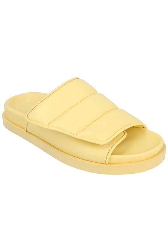 Gia Borghini Couture Leather Sandal, 37, Yellow