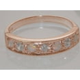 thumbnail image 5 of LBG 14k Rose Gold Cubic Zirconia & Opal Womens Eternity Ring - 9.75 - Sizes 4 to 12 Available, 5 of 5