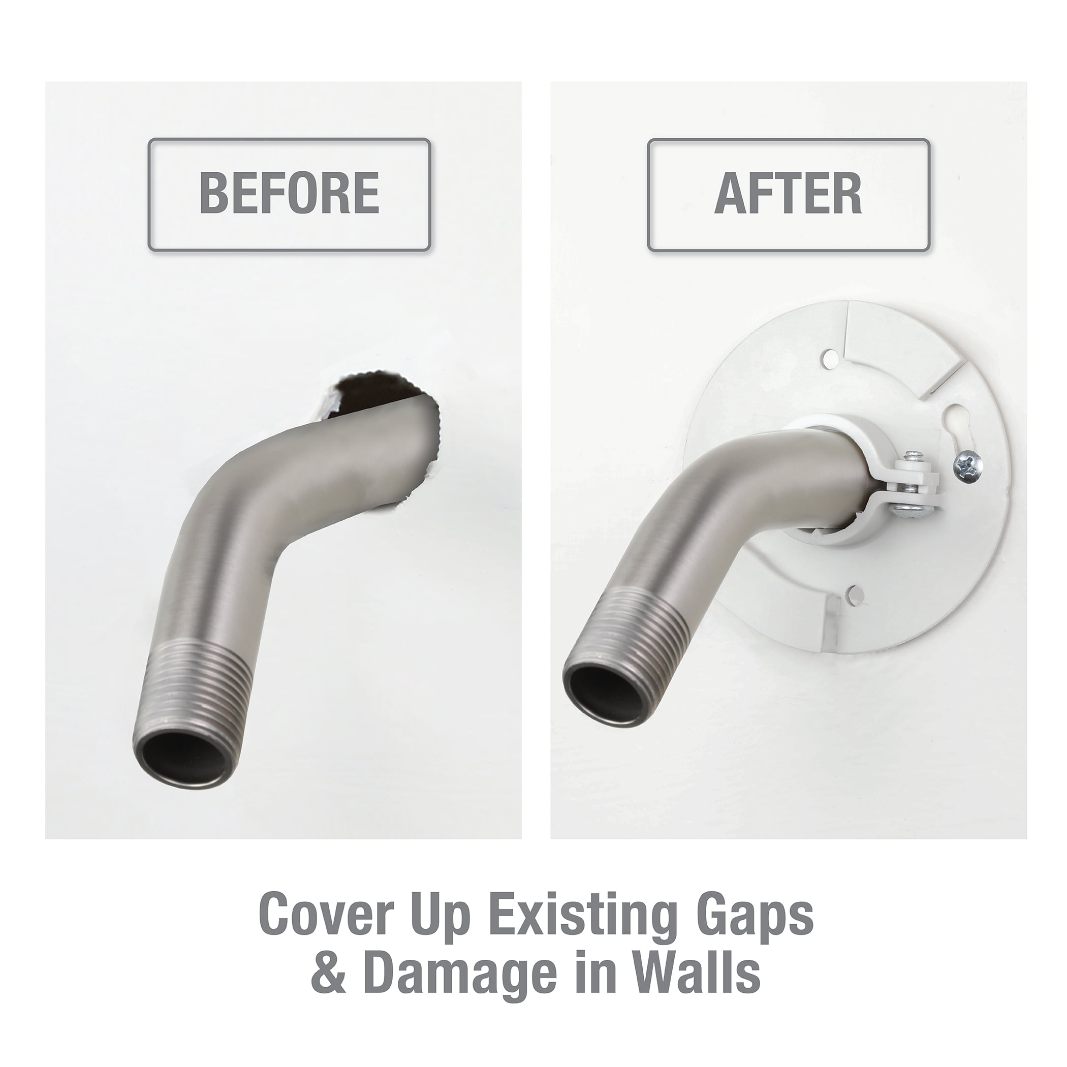 Danco Shower Arm Bracket Stabilizer Mount in Brushed Nickel (12006)
