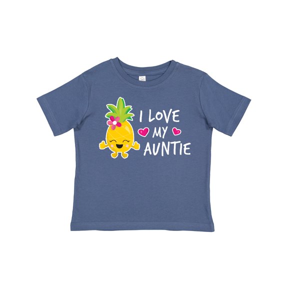 Inktastic I Love My Auntie with Pineapple Girls Toddler T-Shirt