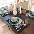 thumbnail image 6 of Placemats Set of 4 / 6, Largemouth Bass Fish in USA Placemats for Dining Table Indoor/Outdoors Heat Resistant Washable Placemats 18" x 12", 6 of 8