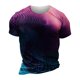 thumbnail image 4 of European And American Round Neck Casual Colorful Style Printed Short Sleeved T-shirt Top 3XL, 4 of 5