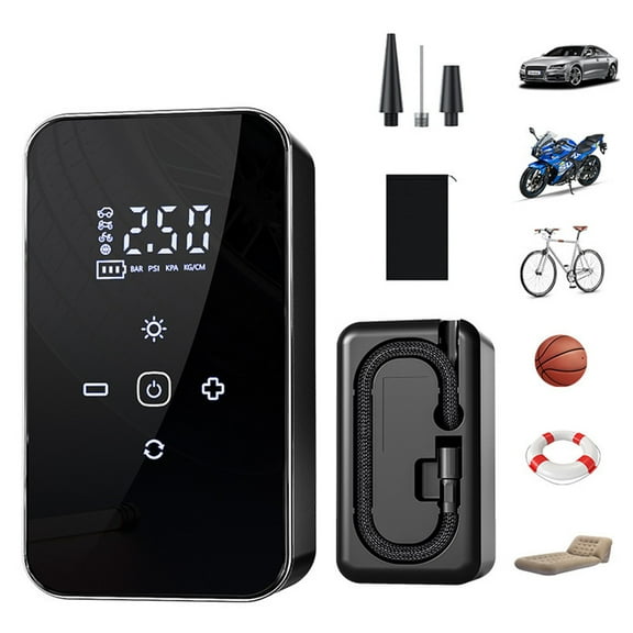 150 PSI  Electric Portable Car Air Pump Large Screen Display Wireless Air Pump For Inflatable Bed,Swim Ring,Blasketball,Car,Motorcycle