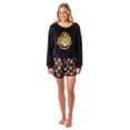thumbnail image 6 of Harry Potter Womens' Hogwarts Crest Sweater and Shorts Sleep Pajama Set, 6 of 8