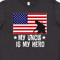 thumbnail image 4 of Inktastic Military Uncle is my Hero US Flag Youth T-Shirt, 4 of 5