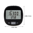 thumbnail image 2 of HEATSHAKING 1Set Compact Black Step Counter 3D Pedometer for Walking and Fitness Tracking, 2 of 8
