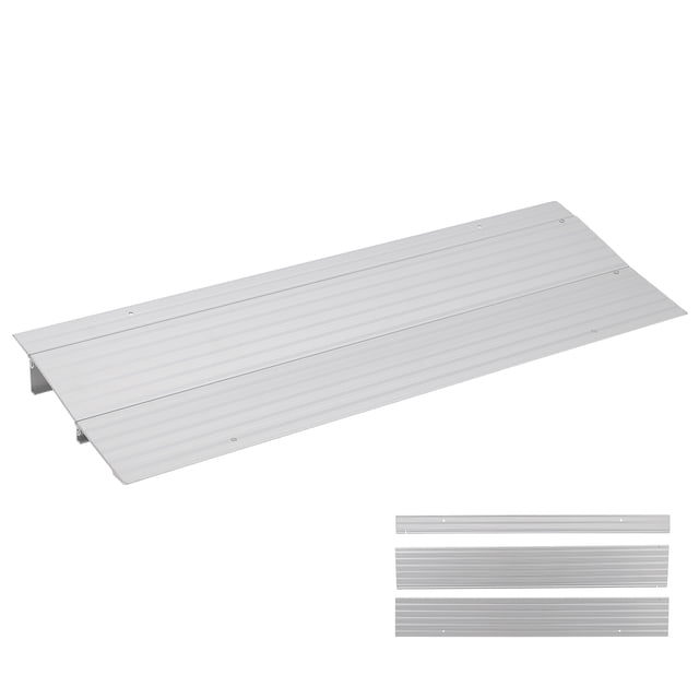 Heavy-Duty Aluminum Threshold Ramp for Doorways – 2-Inch Rise, 700LB Capacity, Adjustable & Portable Wheelchair Access Ramp for Home Entry, Scooters, Bikes, Strollers – 2 Sections