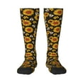 thumbnail image 2 of Picia Women Crew Soft Moisture-wicking Socks Sunflowers And Bww Pattern Design Cotton Socks, One Size fit All, 2 of 9