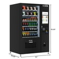 thumbnail image 4 of Refrigerated Snack and Drink Vending Machine with 60 Slots and 22 Inch Touch Screen with Bill and Coin Acceptor in Black (KM-VMRT-50-BC), 4 of 13