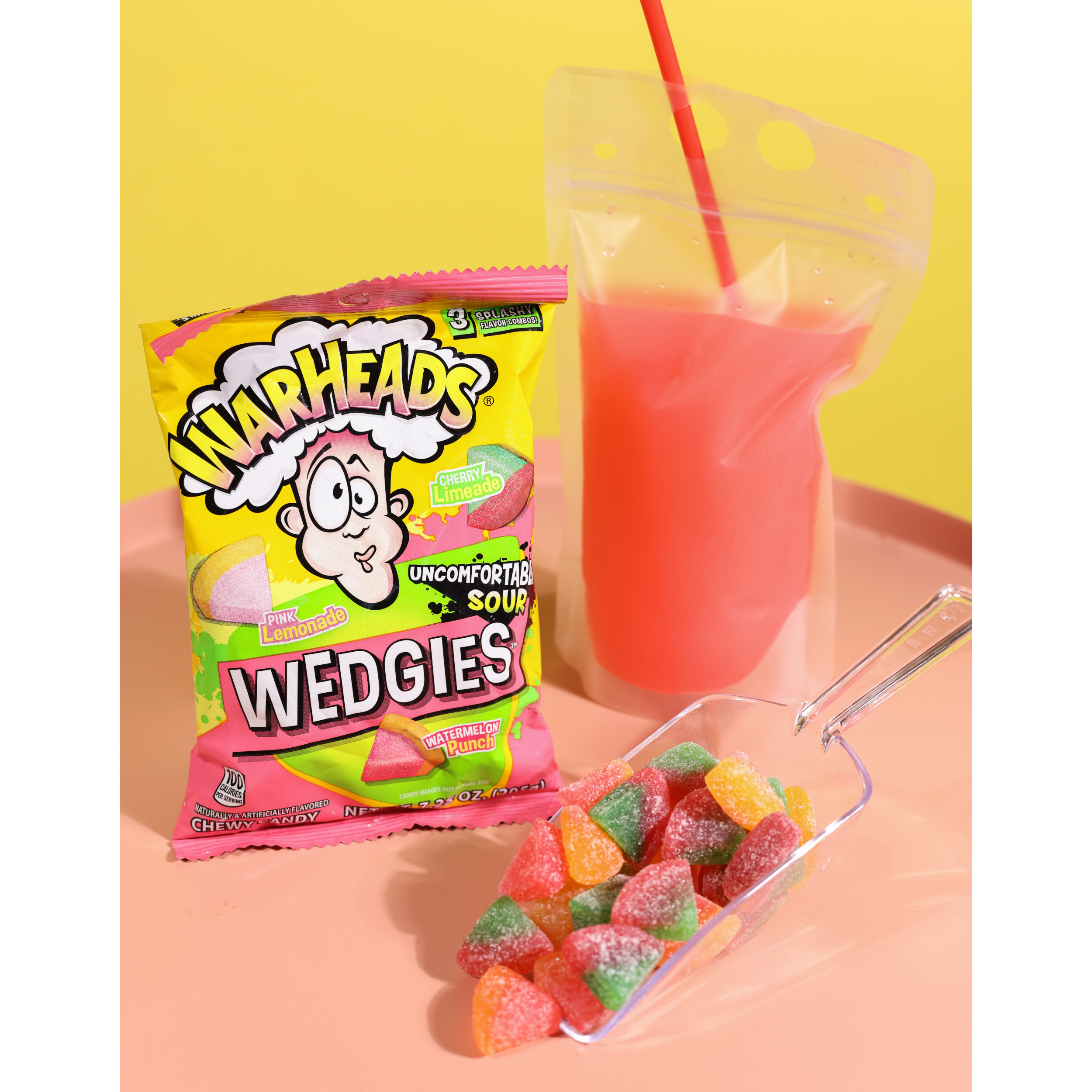 Warheads Wedgies Chewy Sour Candy, Assorted Flavors, 7.25oz - image 2 of 6