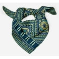 thumbnail image 4 of Phagun Blue Tribal African Pure Silk Printed Head Bandanas Summer Neck Wrap Square&nbsp;Scarf, 4 of 6