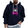 thumbnail image 2 of FDGIU Men's Halloween Graphic Tees Men Casual Fashion Printed Pullover Drawstring Long Sleeve Hooded Sweatshirts Casual Shirts, 2 of 5
