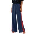thumbnail image 5 of Wutalume Wide Leg Pants for Women Summer Casual, Flowing Beach Trousers with Elastic Waist for Vacation, Cruise, Holiday,Navy 2XL, 5 of 5