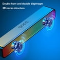 thumbnail image 2 of golytefs Rgb Wireless Speaker Bluetooth-compatible 3D Stereo Sound Bar Usb Powered Portable Mini Loudspeakers with Subwoofer Double Speaker High Volume for Pc Laptop, 2 of 9