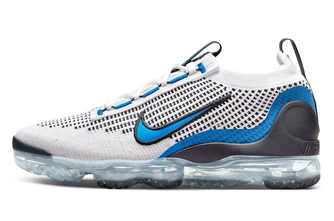 Men's Nike Air Vapormax 2021 FK White/Photo Blue-Black (DM0025 100) 10 Walmart.com