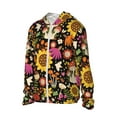 thumbnail image 2 of Kll Sunflowers Mushrooms Print Men'S Women’s Upf 50+ Sun Protection Outdoor Hoodie Jacket Long Sleeve Fishing Hiking Performance Shirt- X-Large, 2 of 8