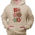 thumbnail image 2 of Daisy Ho Ho Ho Hoodie Sweatshirt Unisex 4X-Large Sand, 2 of 5