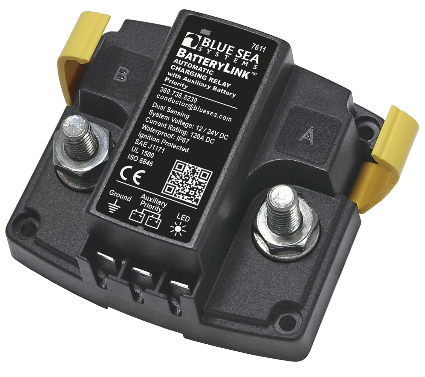 BLUE SEA 7611 DC BATTERYLINK AUTOMATIC CHARGING RELAY 120A