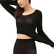 thumbnail image 1 of Minnieouse Conjunto de ropa interior térmica, sin costuras, fino, cómodo, Otoño Invierno, Calzoncillos largos, Tops, ropa interior de oficina, Ropa interior Mujer Negro Tipo 2, 1 of 6