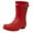 Matte Red, variant on Exotic Identity Original Short Rain Boots, Waterproof, PVC, Nonslip Sole, Garden Boot, Lightweight, Adjustable Ankle Buckle - 6M - Matte Black