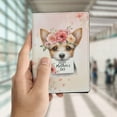 thumbnail image 4 of Happy Mother's Day Toy Fox Terrier with Flower Crown and Greeting Card Travel Passport Wallet Dog Lover PU Leather Passport Holder Cover - 13004, 4 of 5