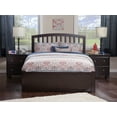 thumbnail image 3 of Richmond Full Platform Bed with Flat Panel Foot Board and Full Size Urban Trundle Bed in Espresso, 3 of 8