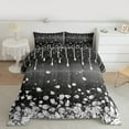 thumbnail image 2 of Homewish Geometric Ombre Stripes Full Size Comforter Sets,Chic Silver Diamond Bedding Comforter Set,Dreamy Black Silver Bedding Sets For Girl Teens,Luxury Bedroom Decor,3pcs, 2 of 8