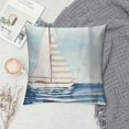 thumbnail image 2 of Chilfamy Sailboat Pillow Covers for Couch Sofa Indoor Outdoor High-Quality Summer Home Decor 1PC 18x18in, 2 of 5