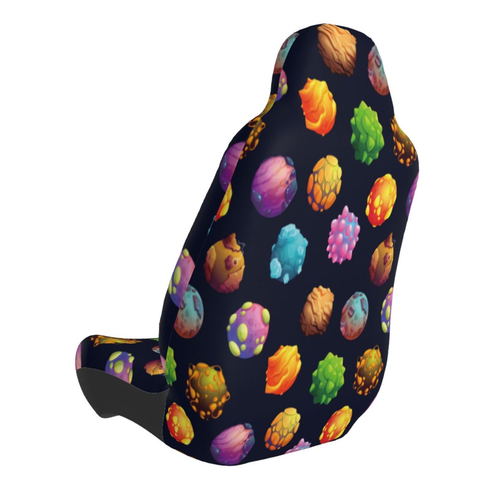Naloa Lovely Planet Car Seat Covers Universal Front Seat Coves for Car Accessories ,Padded Car Covers for Automotive, SUV, Truck, and Van