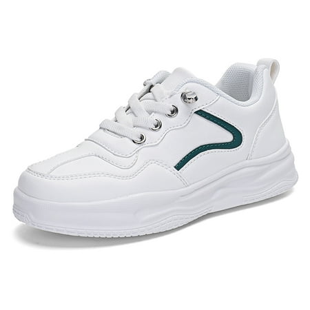 

Engtoy Boy Girls Fashion Sneakers Breathable Lightweight Shoes White（Toddler/Little/Big Kid）